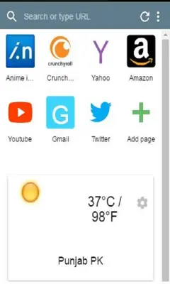 Punch Browser android App screenshot 2